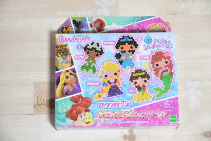 プリンセスの図案が可愛くて娘が大興奮！アクアビーズプリンセスセット！