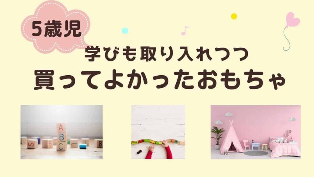 【研究者と保育士夫婦】5歳に心からお薦めできる買ってよかったおもちゃ