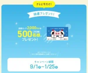 進研ゼミ小学講座お友だち・ごきょうだい紹介制度で図書カード2,000円分当たるダブルチャンス