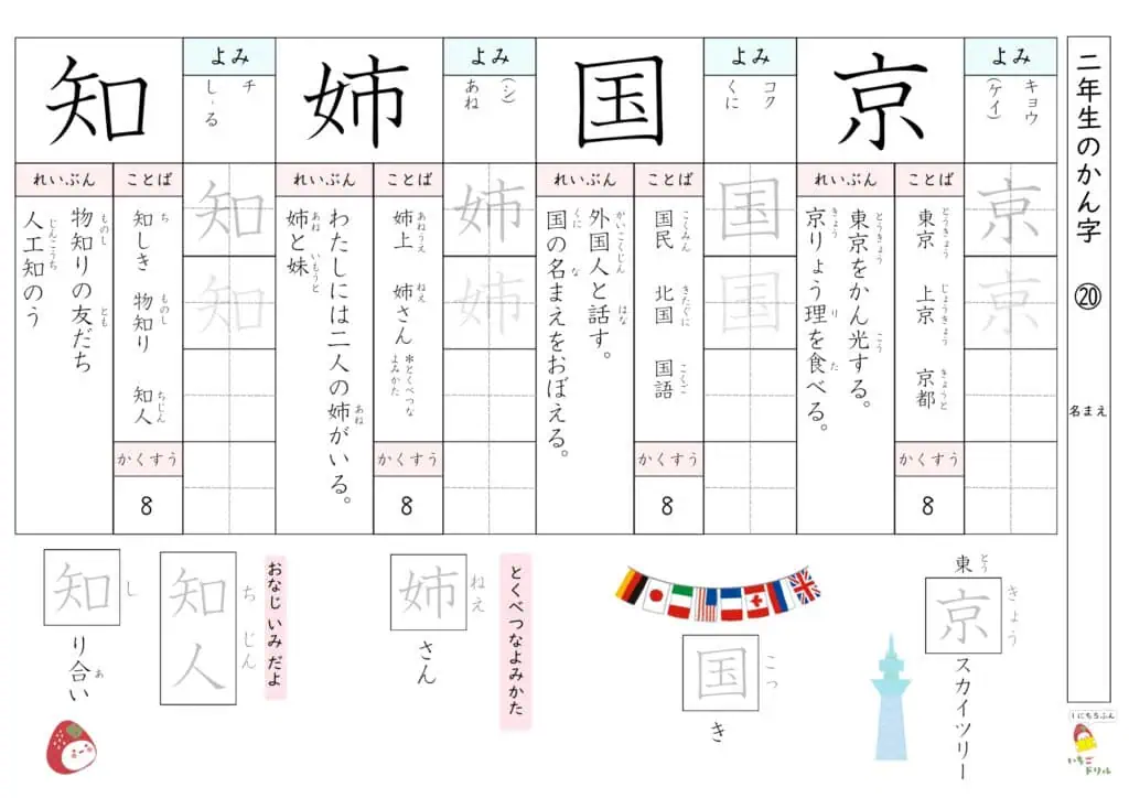 2年生の漢字ドリル20