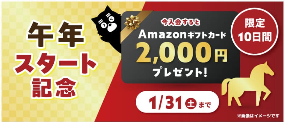 ワンダーボックス入会でAmazonギフトカード2,000円分プレゼント