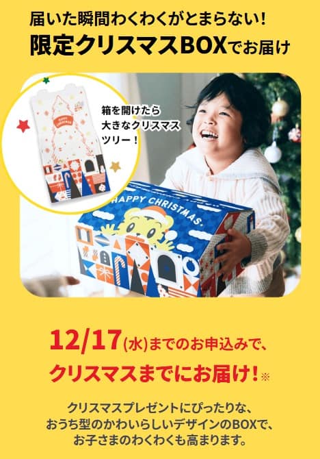 HAPPYクリスマスキャンペーン②限定BOXで届く