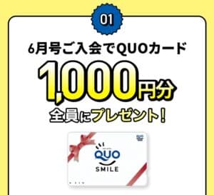 進研ゼミ中学3年生講座6月号入会でQUOカード1,000円分もらえる