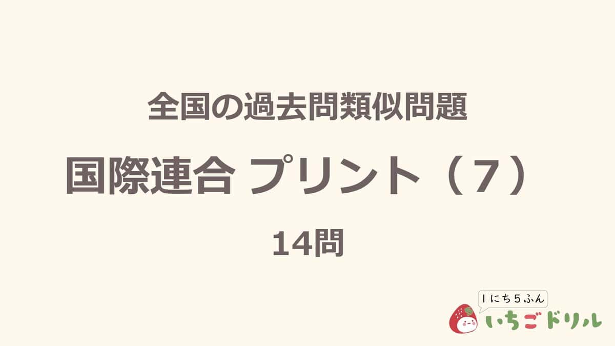 国際連合プリント 7