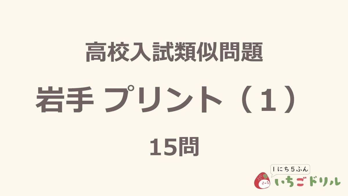 岩手プリント 1