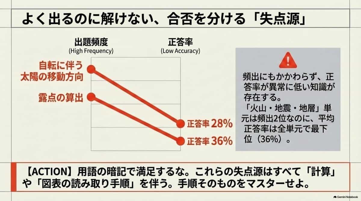 8｜よく出るのに正答率が低い「失点源」がある