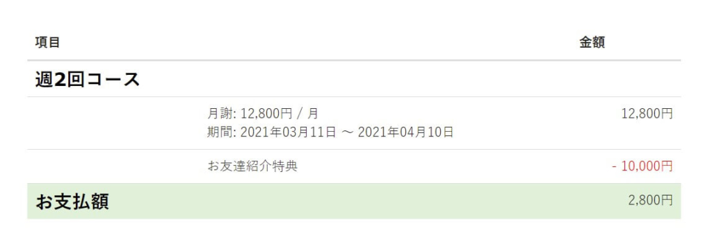 グローバルクラウンのお友達紹介クーポン