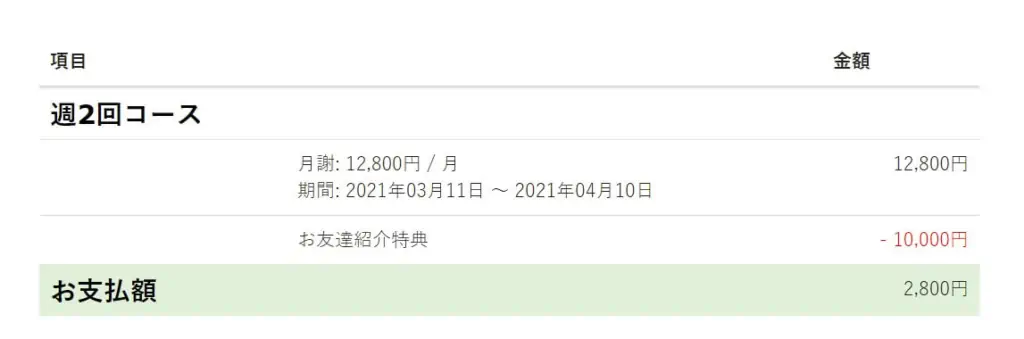 グローバルクラウンのお友達紹介クーポン