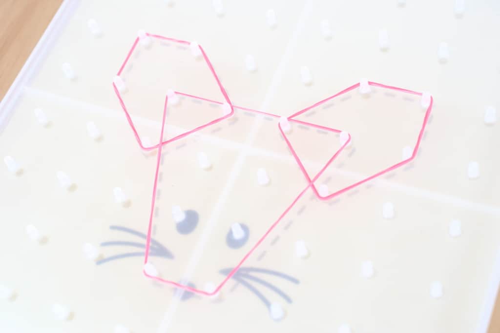 ワンダーボックス パチッとグリッド 完成したネズミの顔