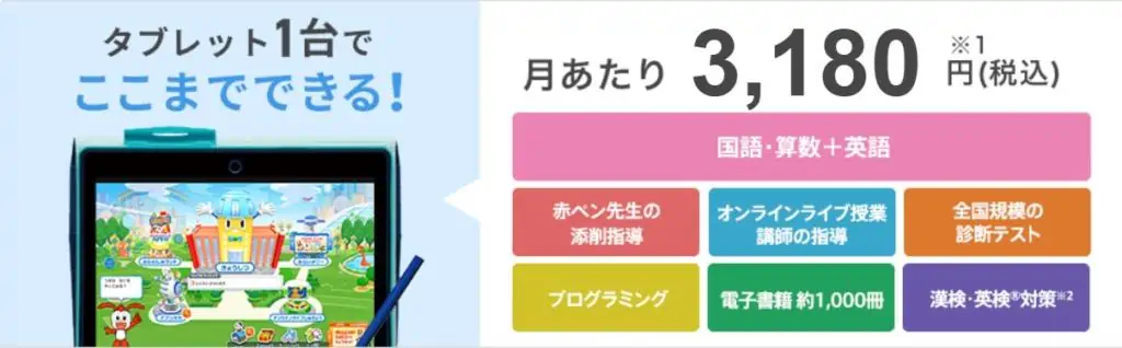 進研ゼミ小学講座はタブレット学習もできる