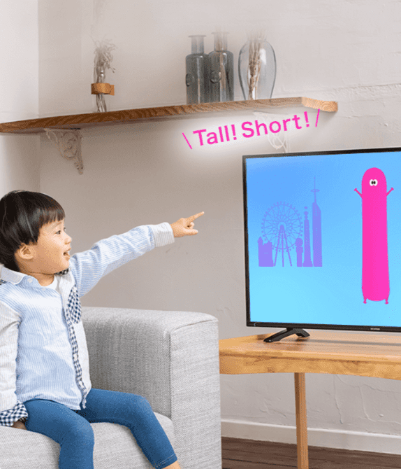 「こどもちゃれんじぷち」DVDは完全英語版に切り替えられる