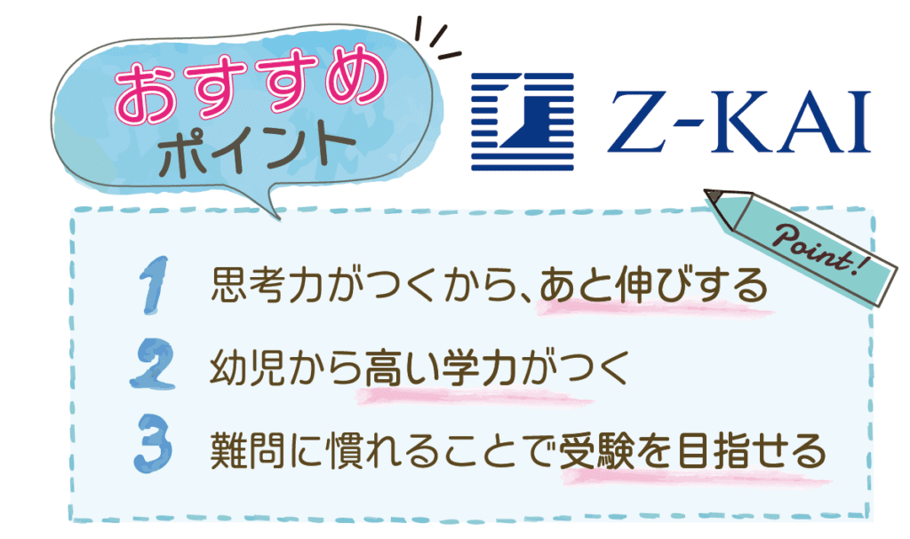 Z会幼児おすすめポイント