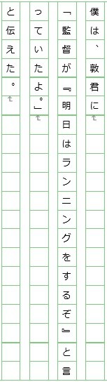 中学生読書感想文|二重かぎかっこ例文