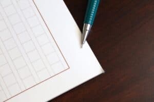 中学生読書感想文|原稿用紙とシャープペン