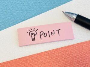 中学生読書感想文|POINT付箋とペン