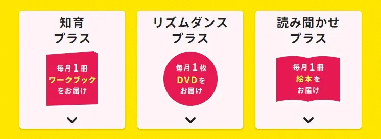 こどもちゃれんじプラスを利用すればお子さまの好みにあったオプションが追加できる