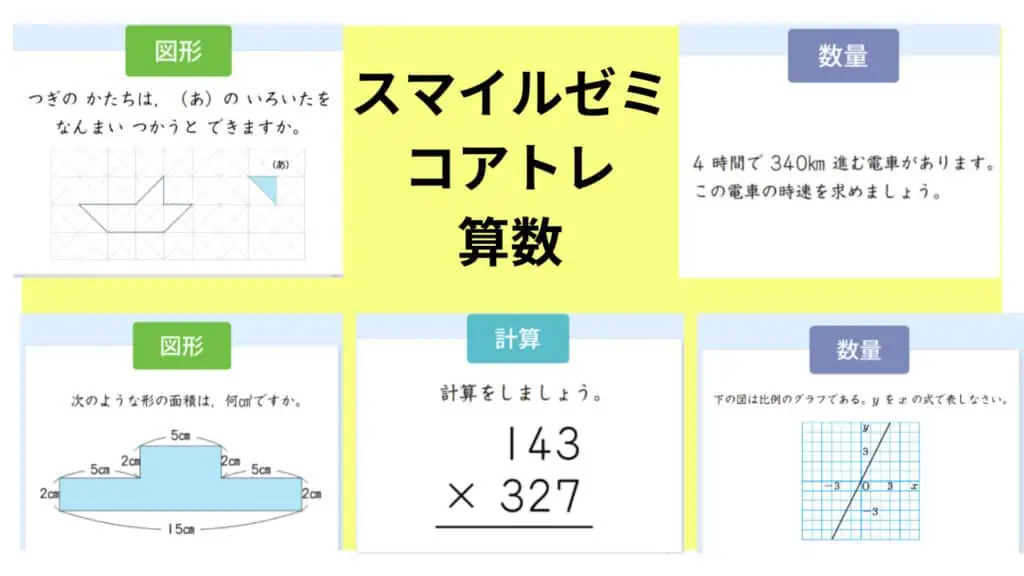 スマイルゼミコアトレ：算数