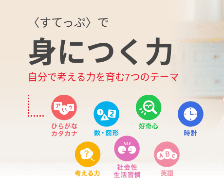 我が子に合わせて選べるコース|思考力特化コース終了&タブレット学習すてっぷタッチ登場