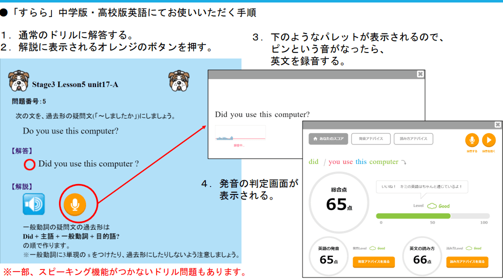 すらら英語のスピーキングAI