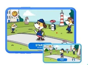 スタディサプリENGLISHforKIDSタブレット画面