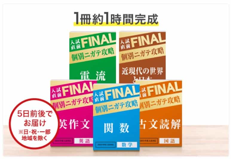 進研ゼミ入試直前FINALセット