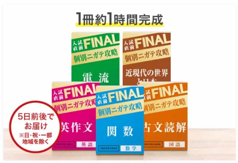 進研ゼミ入試直前FINALセット