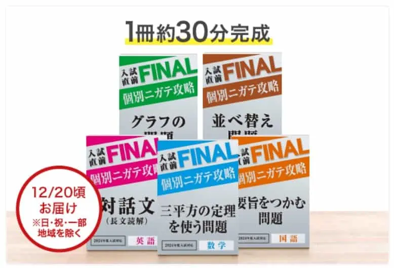 進研ゼミ入試直前FINALセット